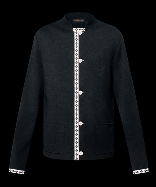 프레피 니트 울 블레이저