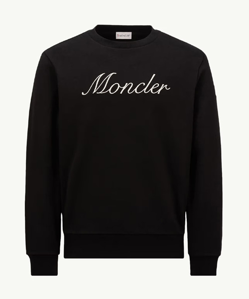 자수 로고 코튼 스웨트셔츠