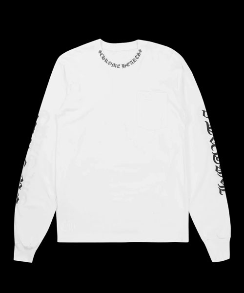 넥 스크립트 로고 롱슬리브 티셔츠