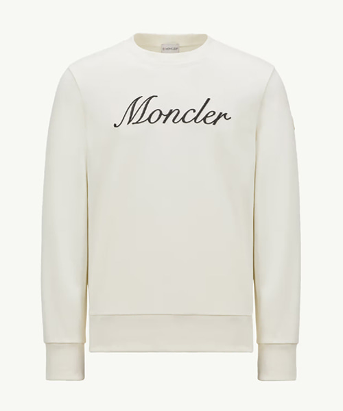 자수 로고 코튼 스웨트셔츠