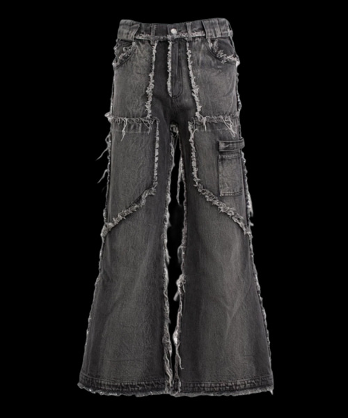 플레어 데님 003 스톤 워시 그레이