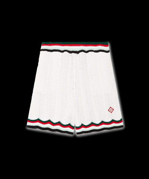 코튼 쉐브론 크로셰 쇼츠