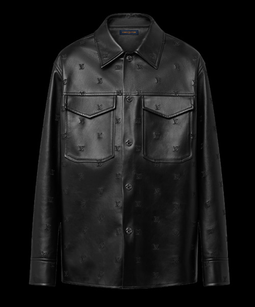 엠브로이더드 레더 사인 오버 자켓