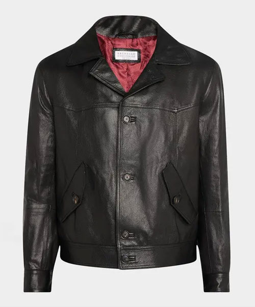 소프트 고웃 스킨 레더 재킷