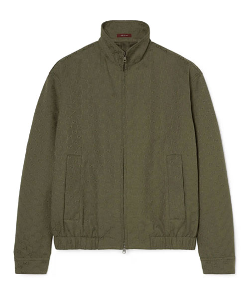 캔버스 봄버 재킷