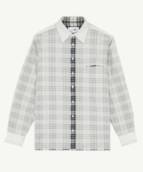 체크 리버시블 셔츠