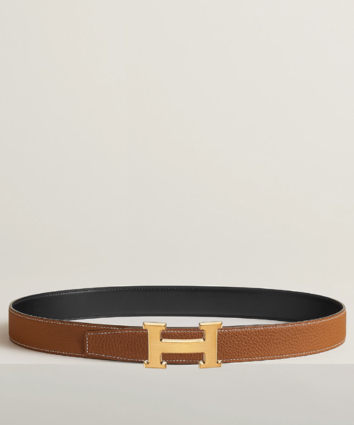 H 벨트 버클 & 리버서블 가죽 스트랩 32mm