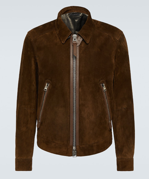 스웨이드 블루종 자켓