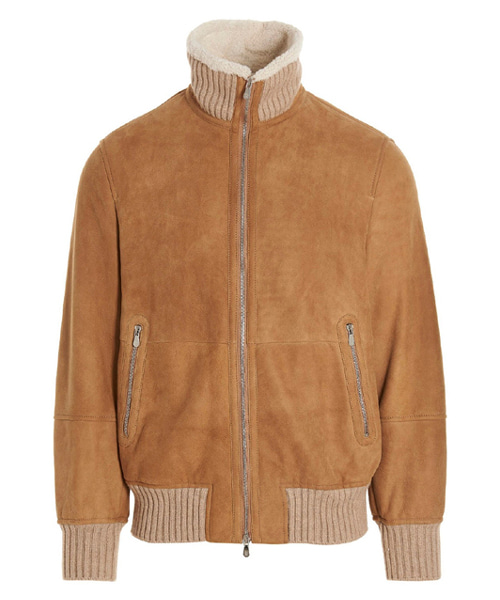 이너 시어링 스웨이드 자켓