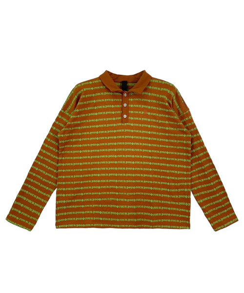 매티 보이 스트라이프 롱 슬리브 폴로 셔츠