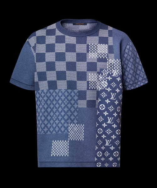 숏 슬리브 니트 크루넥