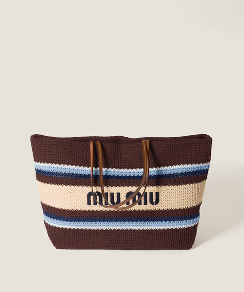 라피아 이펙트 우븐 토트 백