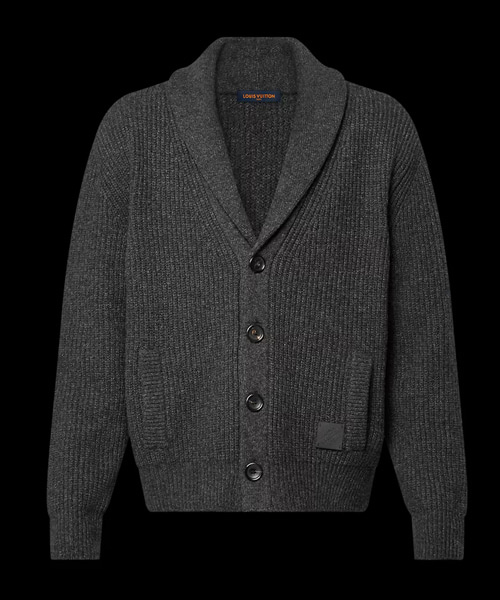 캐시미어 블렌드 숄 칼라 가디건