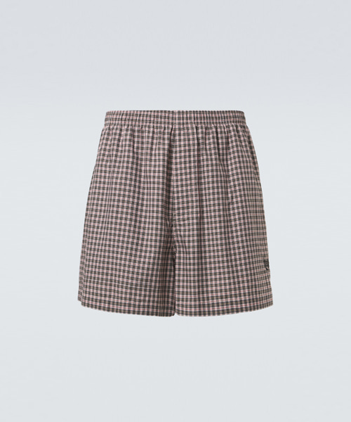 체크 코튼 쇼츠