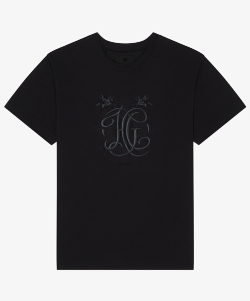 HG 자수 코튼 티셔츠