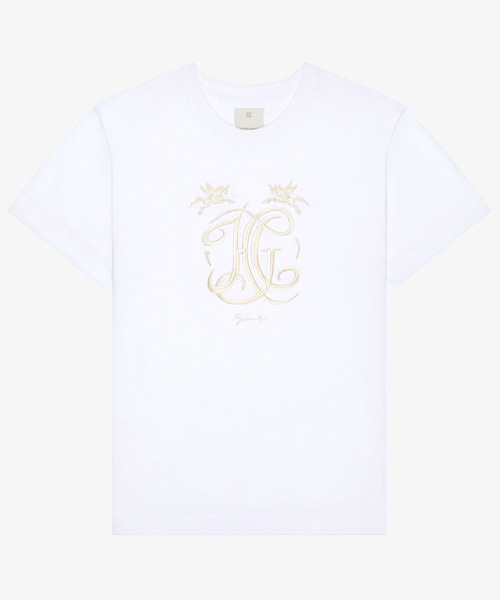 HG 자수 코튼 티셔츠