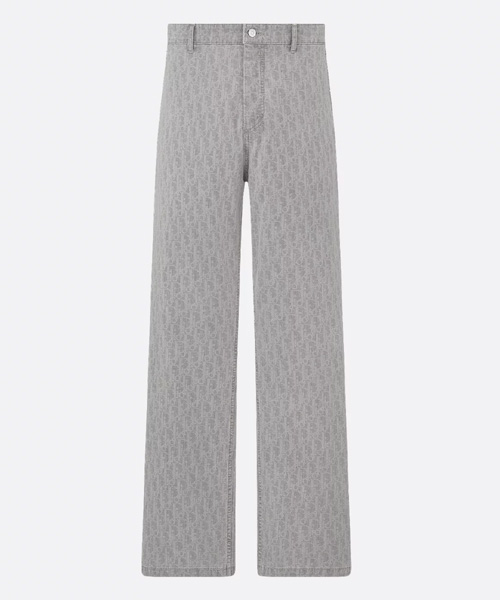 그레이 코튼 데님 카펜터 진