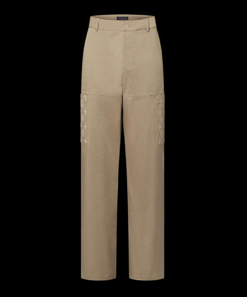 플록드 코튼 워크웨어 팬츠