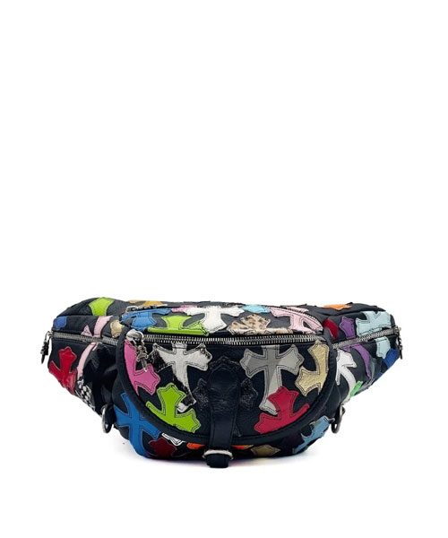 멀티 컬러 세머테어리 웨이스트 백