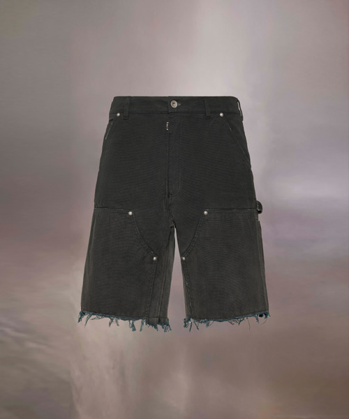 스터드 데님 쇼츠