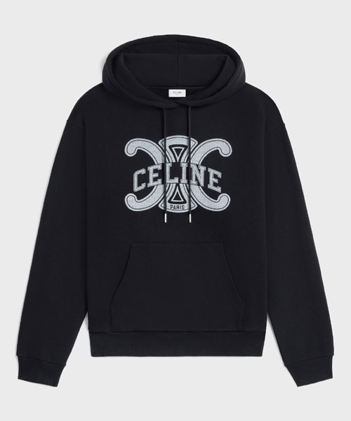 코튼 플리스 루즈 후디