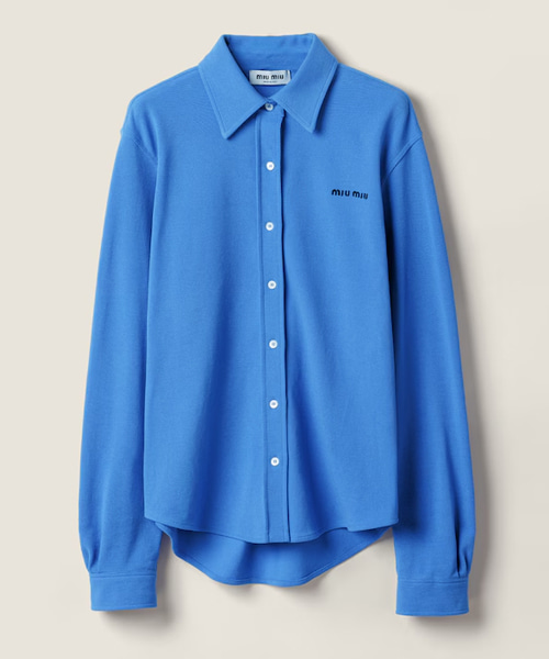 코튼 피케 셔츠