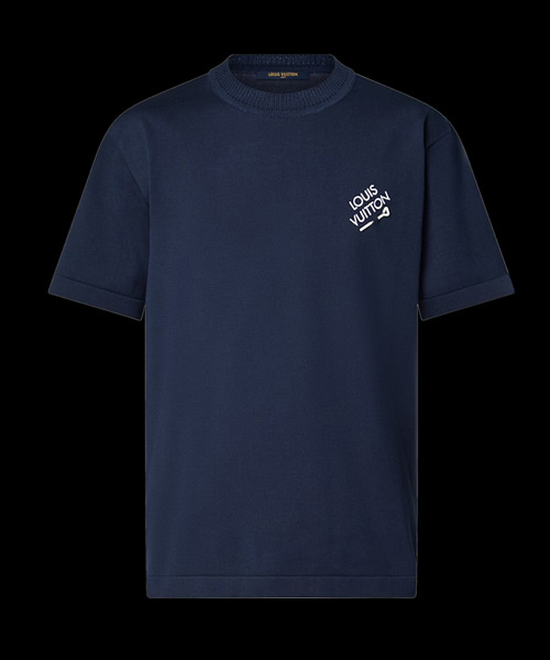 시그니처 숏 슬리브 코튼 크루넥