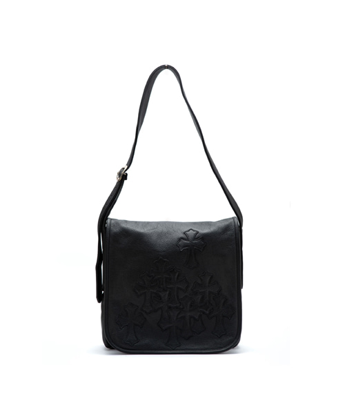 크로스 패치 레더 백