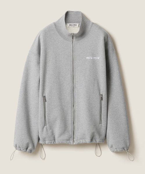 코튼 플리스 스웨트셔츠 집업