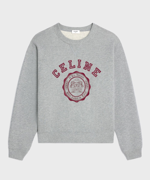 코튼 플리스 블라종 루즈 스웨트셔츠