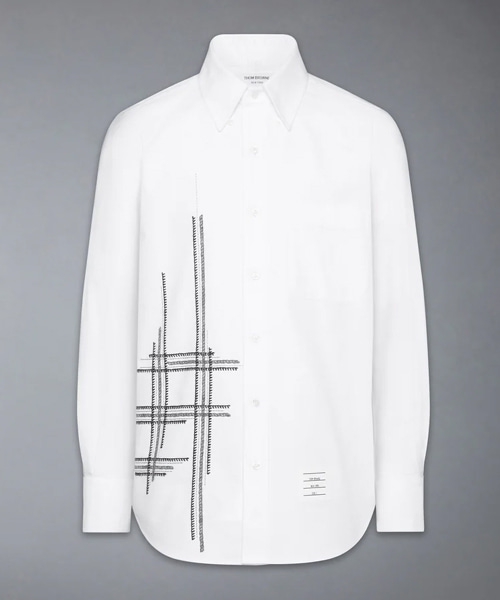 옥스포드 스트레이트 핏 셔츠