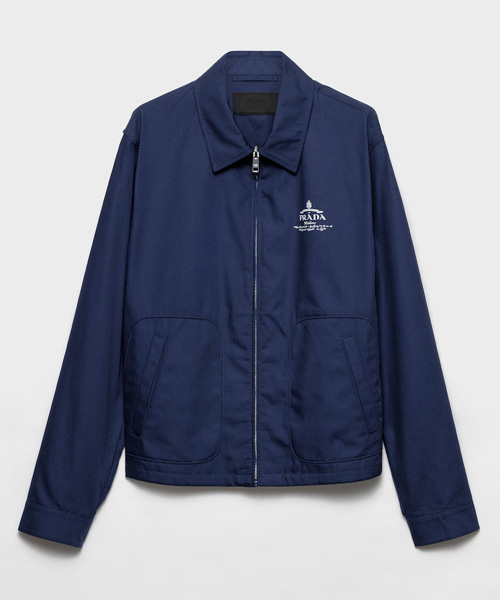 코튼 블렌드 블루종 자켓