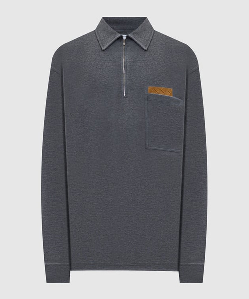 멜란지 코튼 져지 폴로