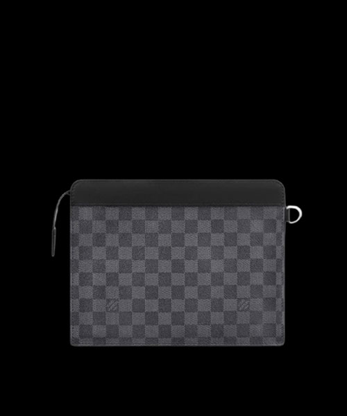 스탠딩 파우치 다미에 그래파이트