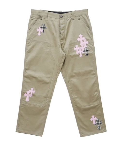 크로스 레더 패치 카펜더 팬츠