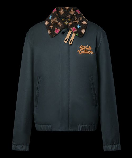 코튼 에비에이터 재킷 위드 모노그램 플리스 칼라