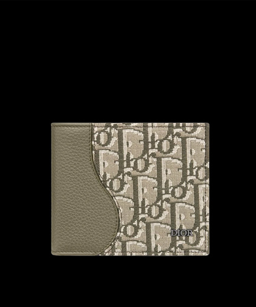 오블리크 자카드 바이폴드 월렛