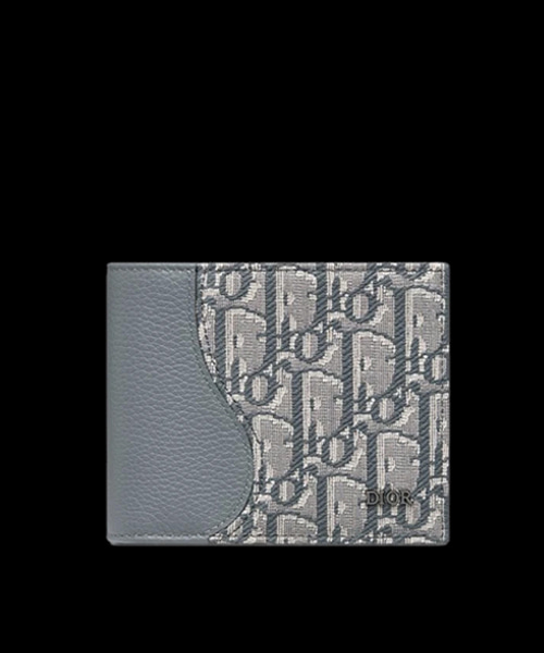 오블리크 자카드 바이폴드 월렛