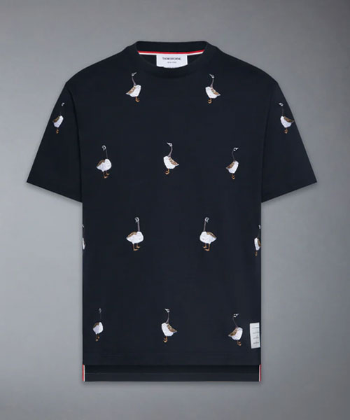 기스 프린트 저지 티셔츠