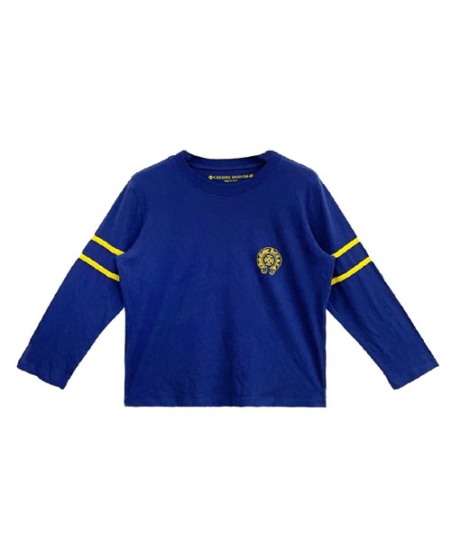 33 홀스슈 로고 블루 롱 슬리브 티셔츠