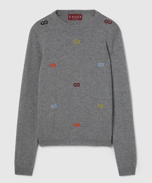 인타르시아 파인 캐시미어 스웨터