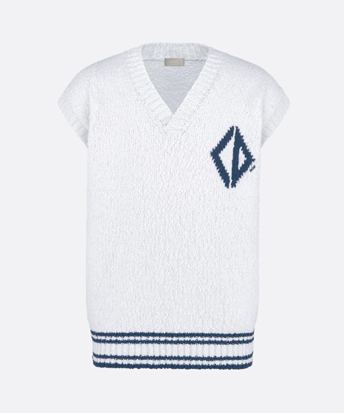 CD 다이아몬드 스웨터 민소매 베스트