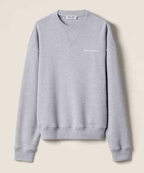 코튼 플리스 스웨트셔츠