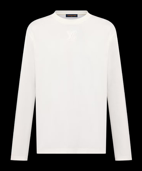 엠보스드 LV 롱 슬리브 티셔츠