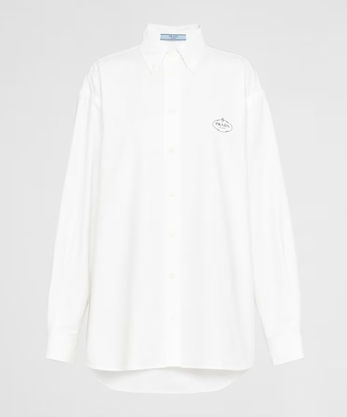 엠브로이더드 옥스퍼드 코튼 셔츠