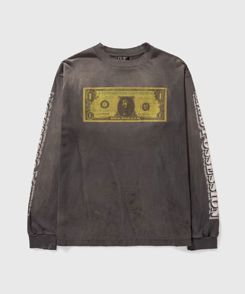 달러 롱 슬리브 티셔츠