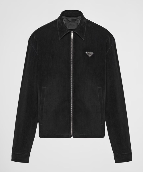 코튼 벨벳 블루종 재킷