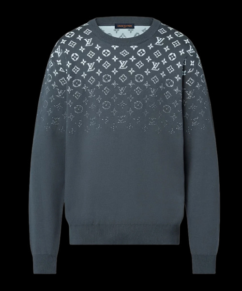 그라디언트 코튼 크루넥