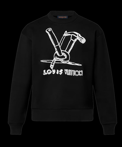 엠브로이더드 코튼 스웨트셔츠