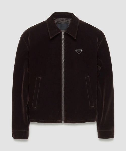 코튼 벨벳 블루종 재킷